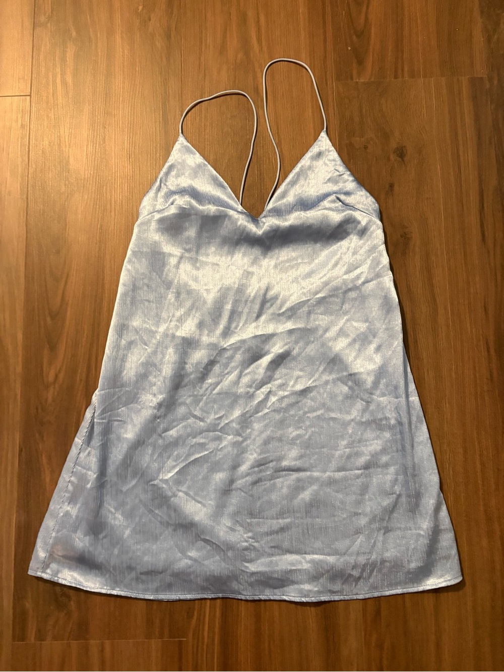 UO Urban Outfitters Icy Blue Shimmer Mini Dress | Size M